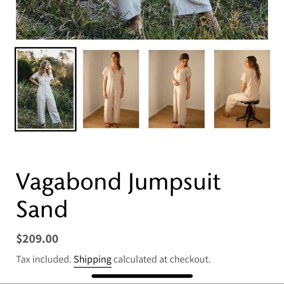 Tasi Travels Grey Eco-Friendly TENCEL Jumpsuit NWT 🌿 - Picture 9 of 9